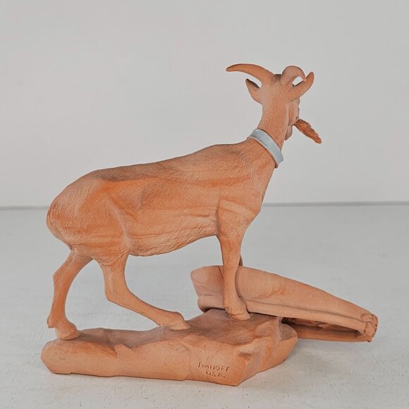 John Imhoff Homestead Life Collection Terracotta Billy Goat Signed - Picture 4 of 8